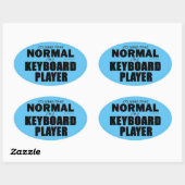 Sticker ovale du Lecteur Clavier Normal (Feuille)