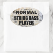 Sticker ovale du lecteur de basse à chaîne normale (Sac)