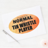Sticker ovale du lecteur de sifflet normal (Enveloppe)
