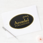 Sticker ovale du logo Arundel (Enveloppe)