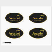 Sticker ovale du logo Arundel (Feuille)