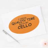 Sticker ovale du temps de qualité Cello (Enveloppe)