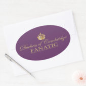 Sticker Ovale Duchesse de Cambridge Fanatic (Enveloppe)