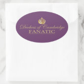 Sticker Ovale Duchesse de Cambridge Fanatic (Sac)