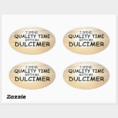 Sticker ovale Dulcimer (Feuille)