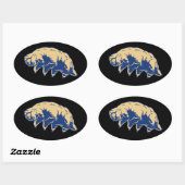 Sticker Ovale Durable - Tardigrade (Feuille)