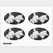 Sticker Ovale duveteux (Feuille)