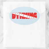 Sticker Ovale Dykning (danois) (Sac)