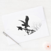 Sticker Ovale Eagle and Arrow (Enveloppe)