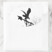 Sticker Ovale Eagle and Arrow (Sac)