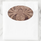 Sticker Ovale Earthy Hakuna Matata (Sac)