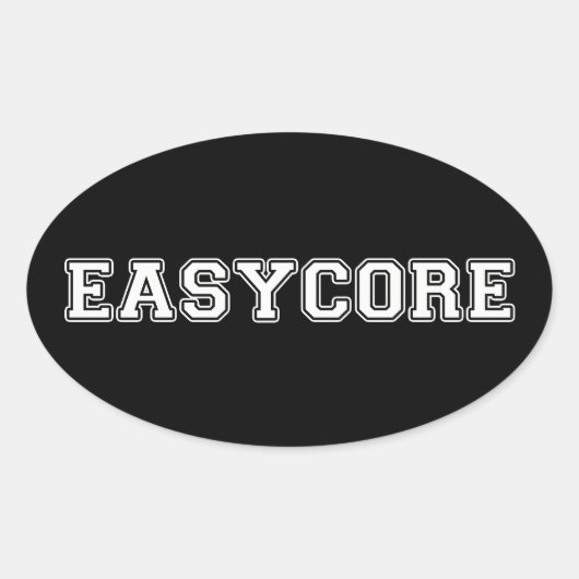 Sticker Ovale Easycore (Devant)