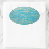 Sticker Ovale Eau Aqua (Sac)