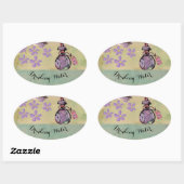 Sticker Ovale eau potable (Feuille)