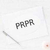 STICKER OVALE ÉCRAN PREPPER (Enveloppe)