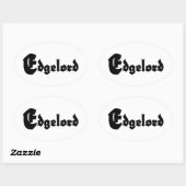 Sticker Ovale Edgelord (Feuille)