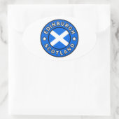 Sticker Ovale Edimbourg Écosse (Sac)