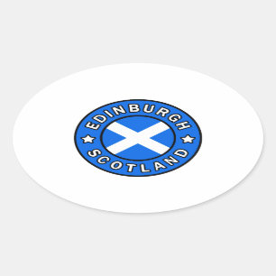 Sticker Ovale Edimbourg Écosse