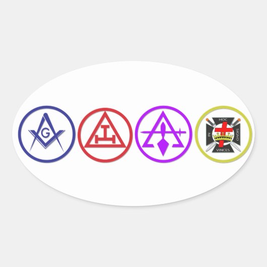 Sticker Ovale Édition des Shriners et amis (Devant)