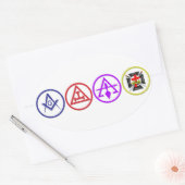 Sticker Ovale Édition des Shriners et amis (Enveloppe)