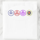 Sticker Ovale Édition des Shriners et amis (Sac)