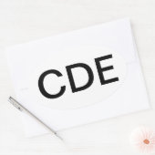 Sticker Ovale Éducateur certifié du diabète (Enveloppe)