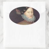 Sticker Ovale Edward de Vere, 17e comte d'Oxford (Sac)