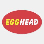 STICKER OVALE EGGHEAD (Devant)