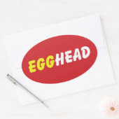 STICKER OVALE EGGHEAD (Enveloppe)