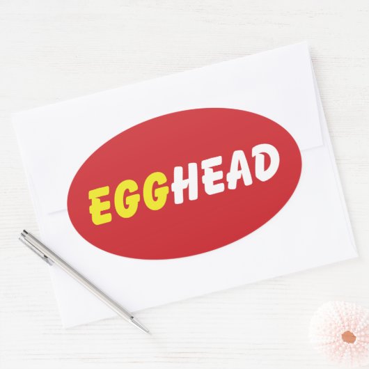 STICKER OVALE EGGHEAD (Enveloppe)