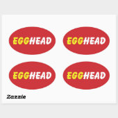 STICKER OVALE EGGHEAD (Feuille)