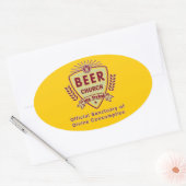 STICKER OVALE ÉGLISE DE BIÈRE (Enveloppe)
