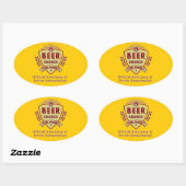 STICKER OVALE ÉGLISE DE BIÈRE (Feuille)