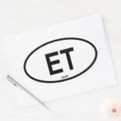 Sticker Ovale Egypte "ET" (Enveloppe)