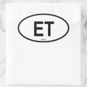 Sticker Ovale Egypte "ET" (Sac)