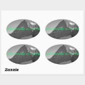 Sticker Ovale Eiger Mountain Climat North Face (Feuille)