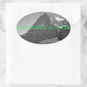 Sticker Ovale Eiger Mountain Climat North Face (Sac)