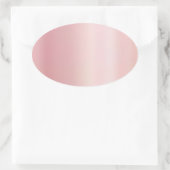 Sticker Ovale Elegant Rose Gold Blank Template Create Your Own (Sac)