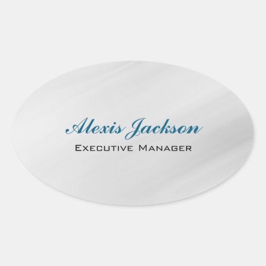 Sticker Ovale Élégant style contemporain moderne Arrière - plan  (Devant)