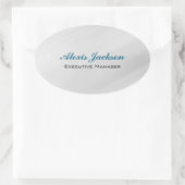 Sticker Ovale Élégant style contemporain moderne Arrière - plan  (Sac)