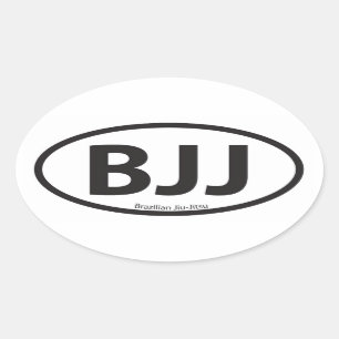 Sticker Ovale Emblème de voiture de style euro BJJ