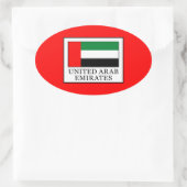 Sticker Ovale Émirats arabes unis (Sac)
