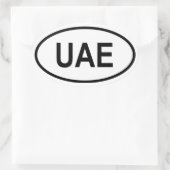 Sticker Ovale Émirats arabes unis "EAU" (Sac)