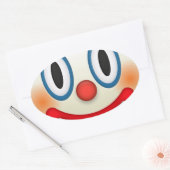 Sticker Ovale Emoji Clown (Enveloppe)