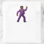 Sticker Ovale Emoji Dancing Man (Sac)