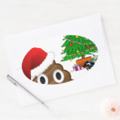 Sticker Ovale emoji de noël (Enveloppe)