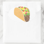 Sticker Ovale emoji taco (Sac)