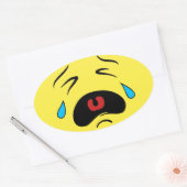 Sticker Ovale Emoji Tad Face (Enveloppe)
