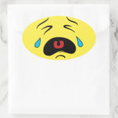 Sticker Ovale Emoji Tad Face (Sac)