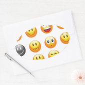 Sticker Ovale emojis (Enveloppe)